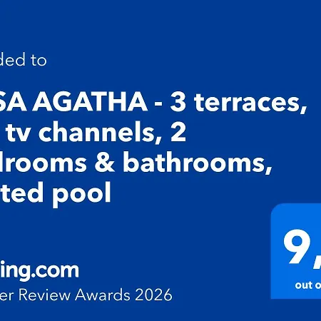 Casa Agatha - 3 Terraces, Ac, Tv Channels, 2 Bedrooms & Bathrooms, Heated Pool 아파트 *